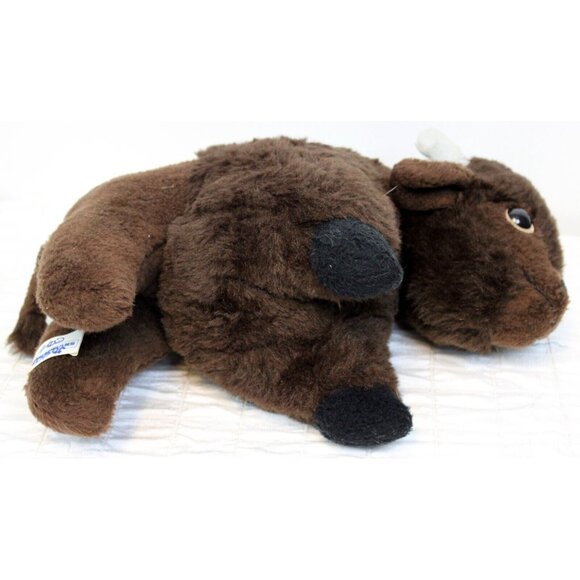 VTG Animal Fair Kleinhans Buffalo 12'' Plush Brown Standing Large Bison Stuffed - Picture 8 of 11